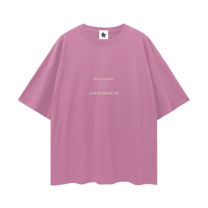 Professional Overthinker Oversized T-Shirt | Funny Vintage Graphic