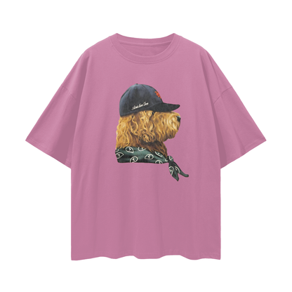 Streetwear Fitted Dog Graphic Oversized T Shirt