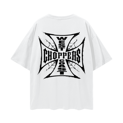 Vintage/Y2K Style West Coast Choppers Web Oversized T Shirt