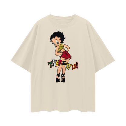 Vintage Like Betty Boop There It Is Oversized T Shirt