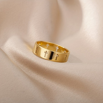 Religious Jesus Cross Ring