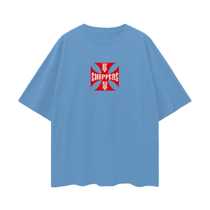 Vintage Like Red West Coast Choppers Oversized T Shirt