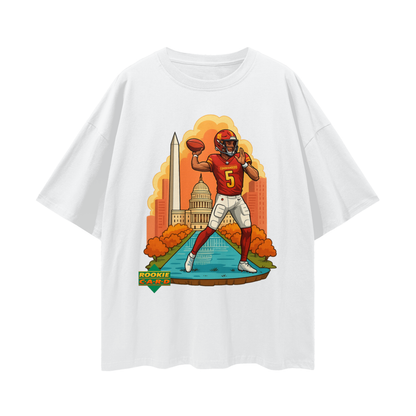 Vintage/Y2K Jayden Daniels Commanders Downtown Rookie Oversized T Shirt