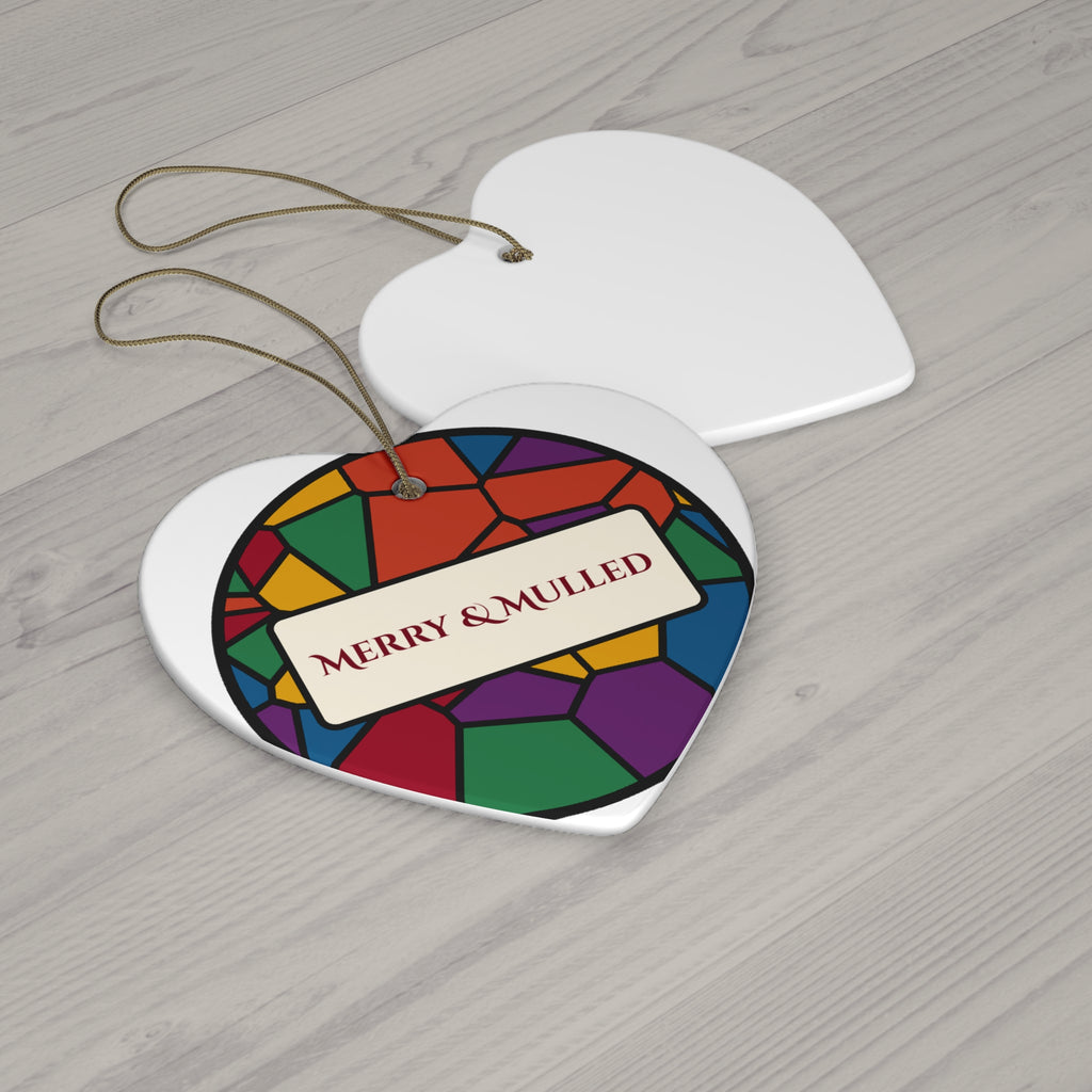 Merry and Mulled Stained Glass Christmas Ornament