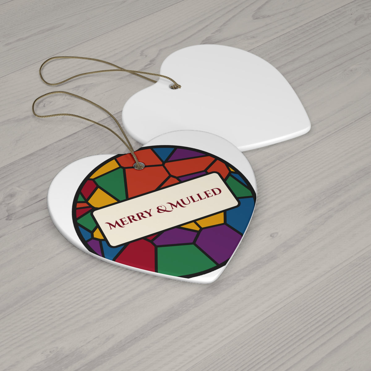 Merry and Mulled Stained Glass Christmas Ornament