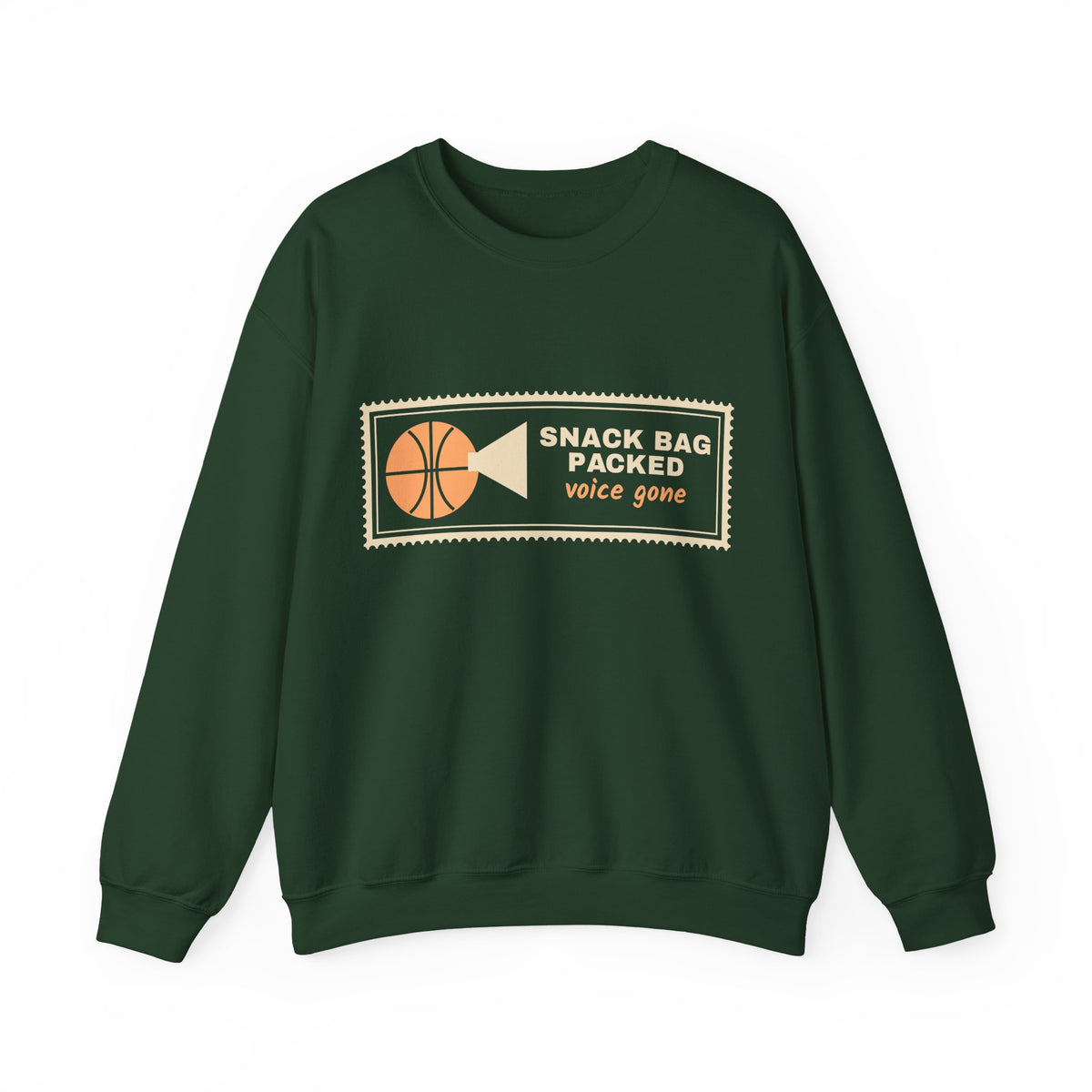 Basketball Mom Sweatshirt, Snack Bag Packed Voice Gone Crewneck, Sports Mom Gift, Funny Hoops Mom Sweatshirt Women