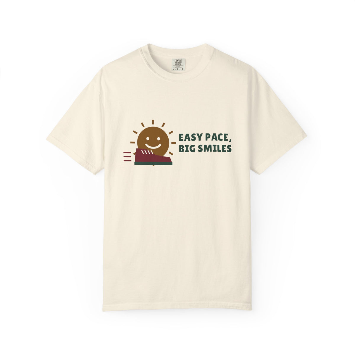Running Shirt for Women, Easy Pace Big Smiles Tee, Runner Gift, Turkey Trot Shirt, New Year Running Goals T-Shirt
