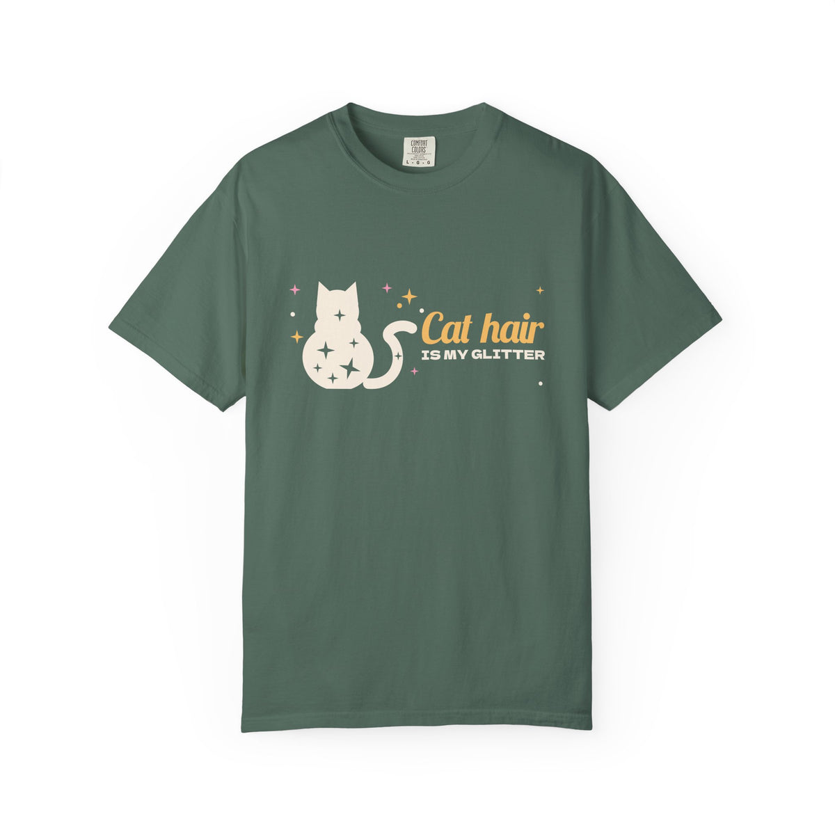 Cat Hair Is My Glitter Tee, Cat Mom Shirt, Funny Cat Shirt for Women