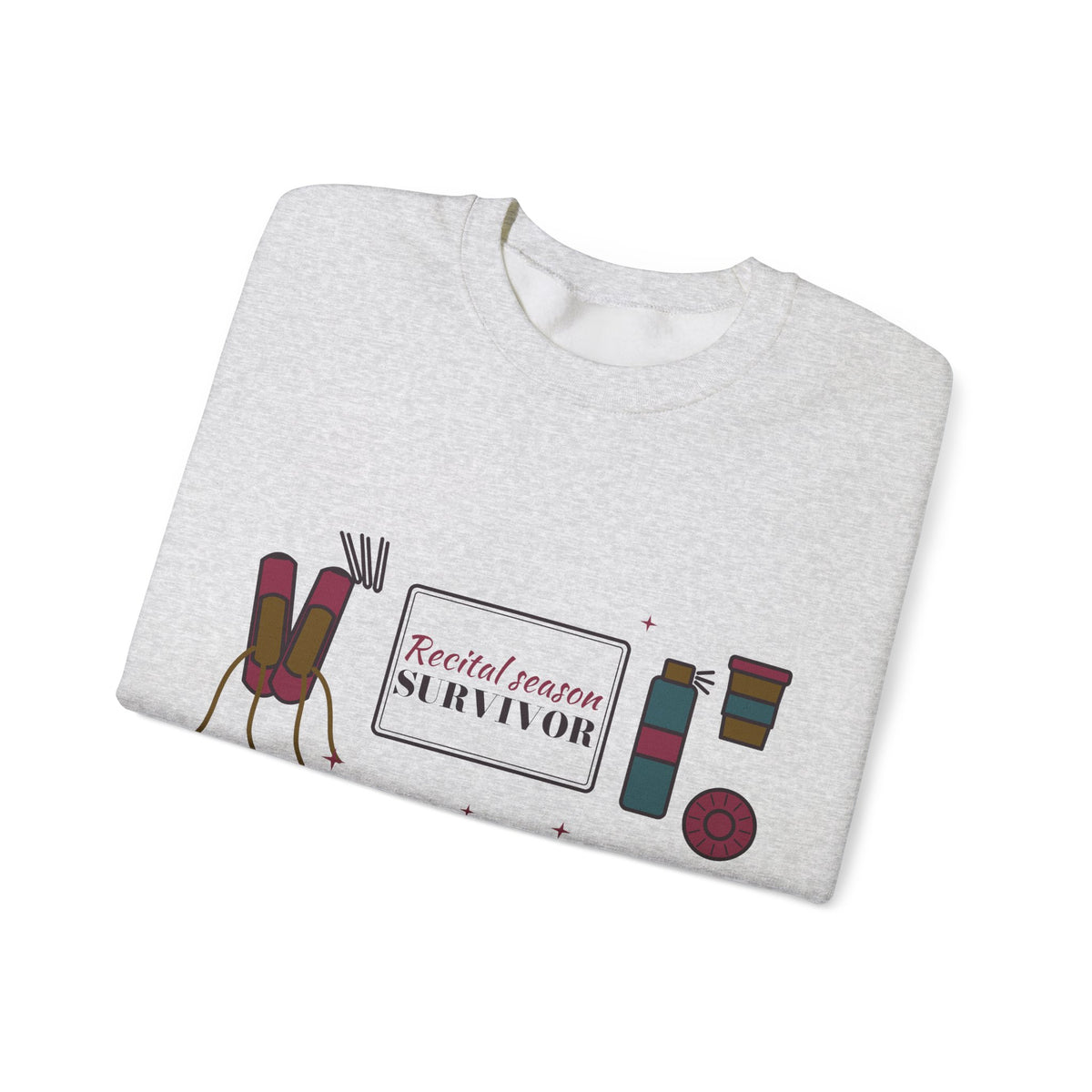 Ballet Mom Sweatshirt, Recital Season Survivor Crewneck, Dance Mom Gift, Winter Recital Sweatshirt, Christmas Gift for Dance Mom