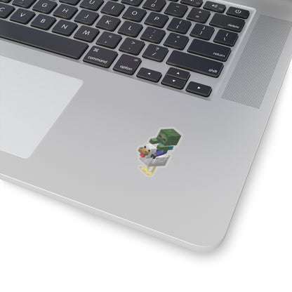 Minecraft Zombie On Chicken Funny Sticker