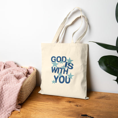 Religious God Is With You Tote Bag