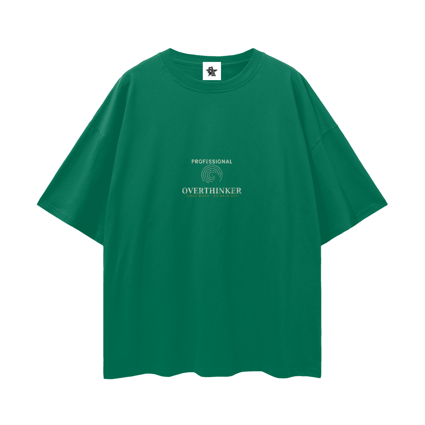 Professional Overthinker Oversized T-Shirt | Funny Vintage Graphic