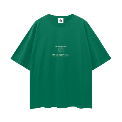 Professional Overthinker Oversized T-Shirt | Funny Vintage Graphic