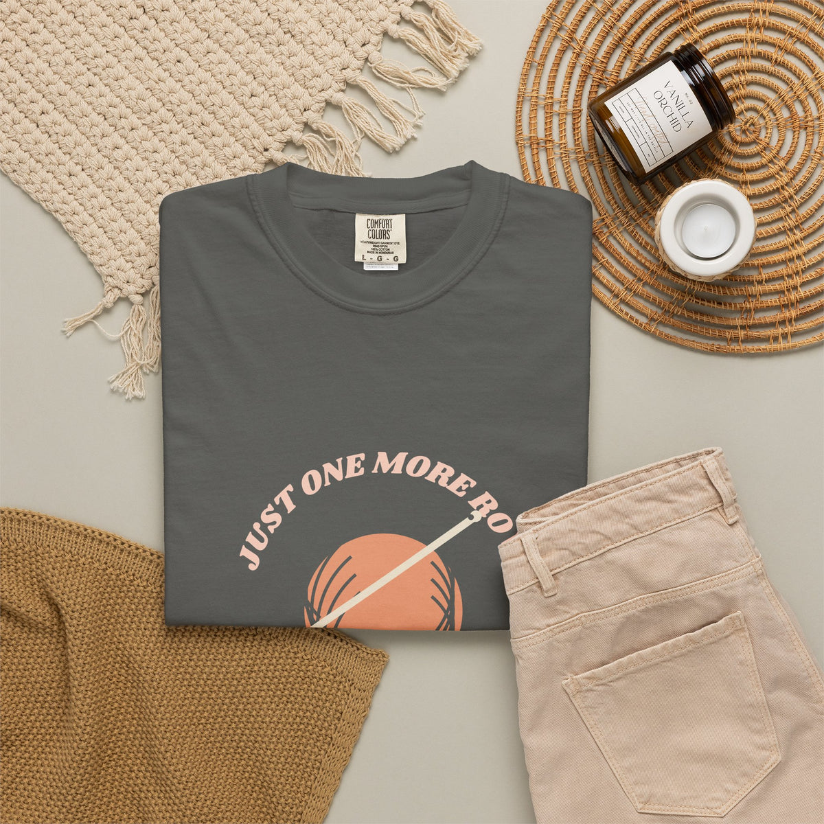 Crochet Shirt, Just One More Row I Promise Tee, Crochet Lover Gift, Yarn T-Shirt for Women, Crafter Christmas Gift