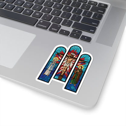 Religious Jesus Cathedral Glass Graphic Sticker