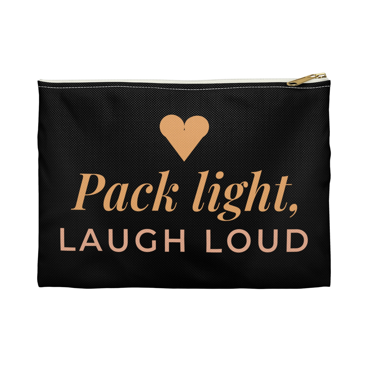 Girls Trip Makeup Bag, Pack Light Laugh Loud Cosmetic Bag, Bachelorette Gift, Travel Toiletry Pouch, Best Friend Gift