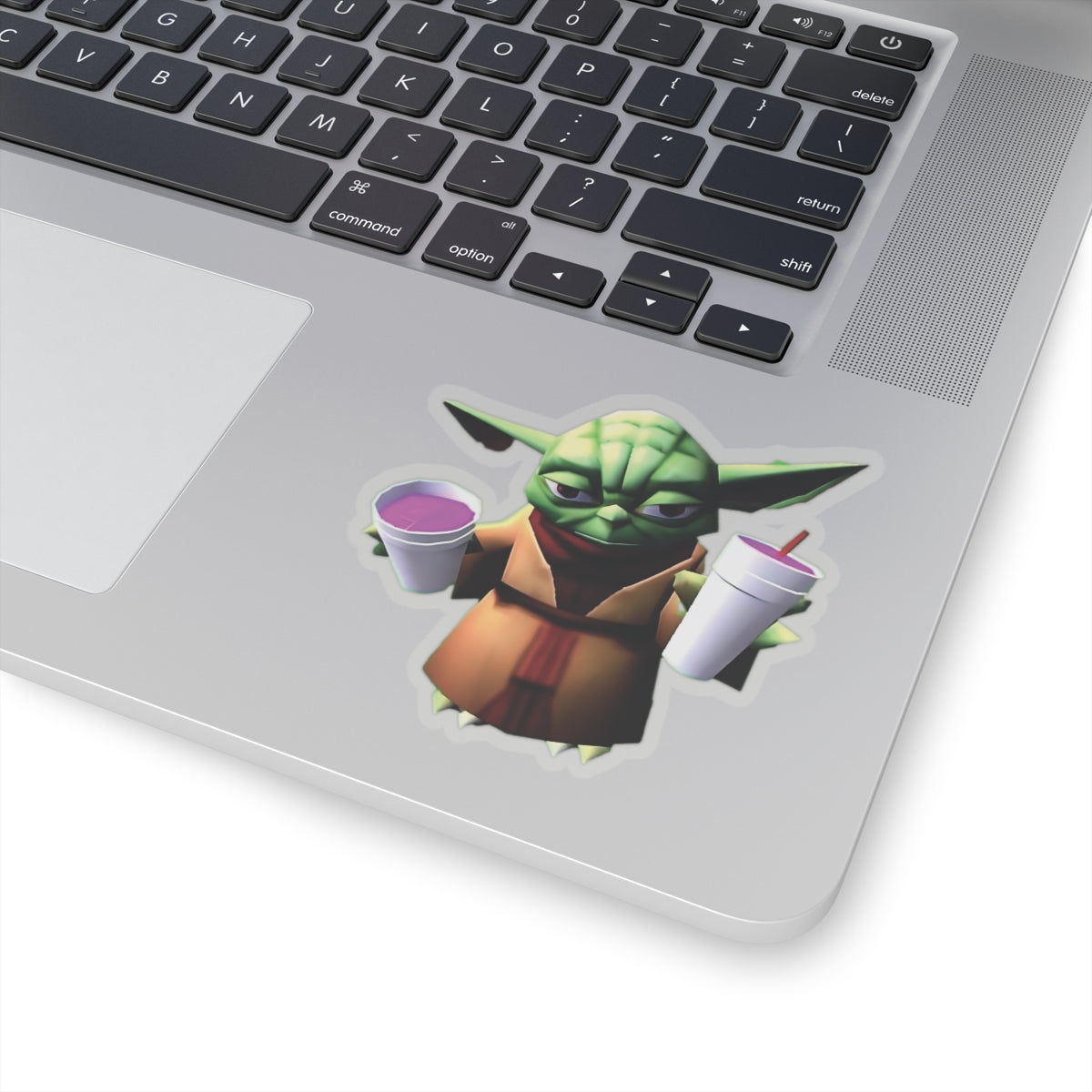Yoda Double Cupped Lean Funny Sticker