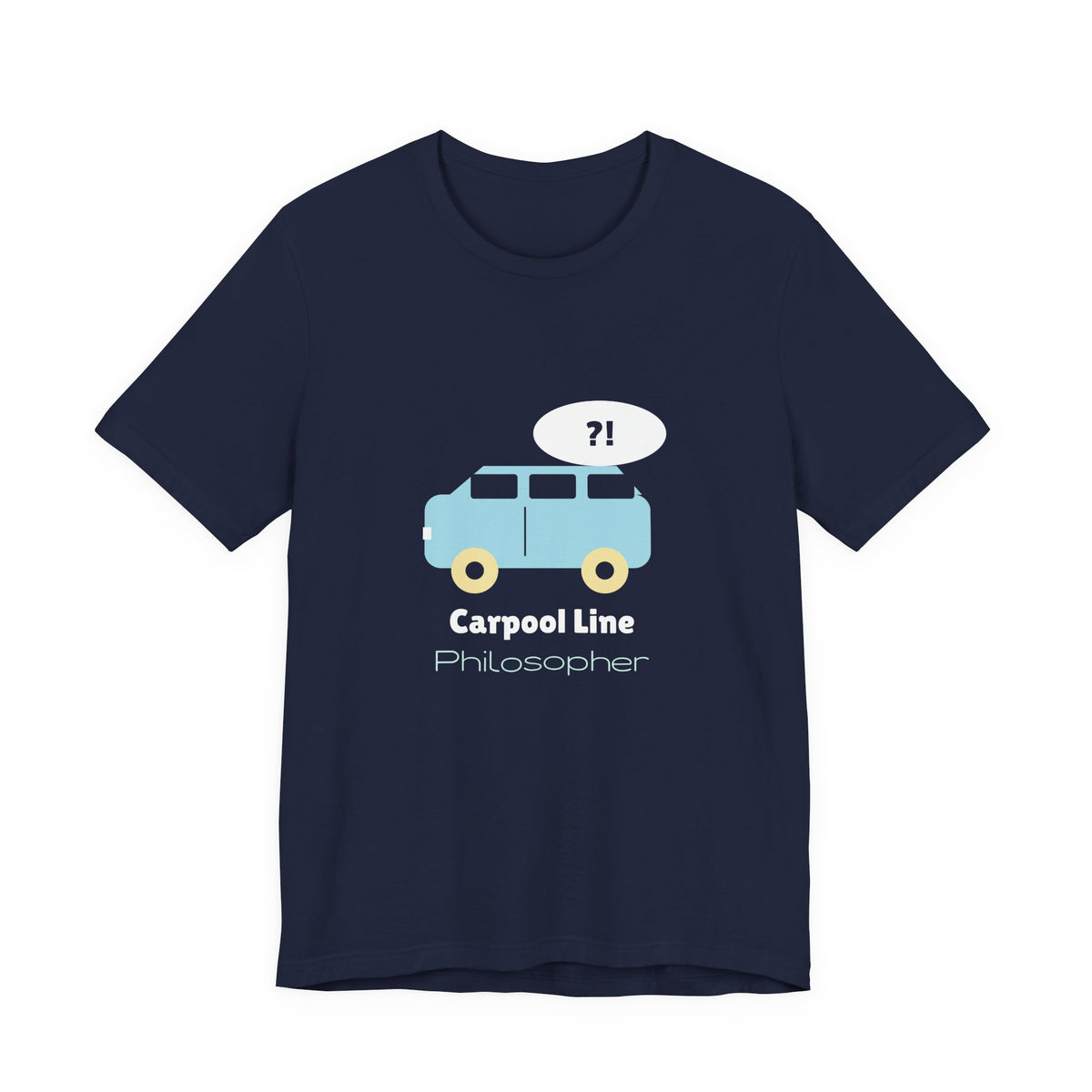 Funny Mom Shirt, Carpool Line Philosopher Tee, Mom Life Graphic T-Shirt, School Pickup Mom Gift, Coffee Mom Tee for Women