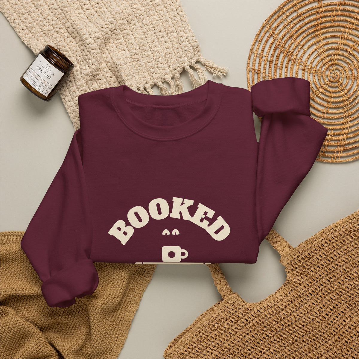Book Lover Sweatshirt, Booked for the Weekend Crewneck, Reading Sweatshirt for Women, Bookish Gift, Book Club Gift, Unisex S-3XL