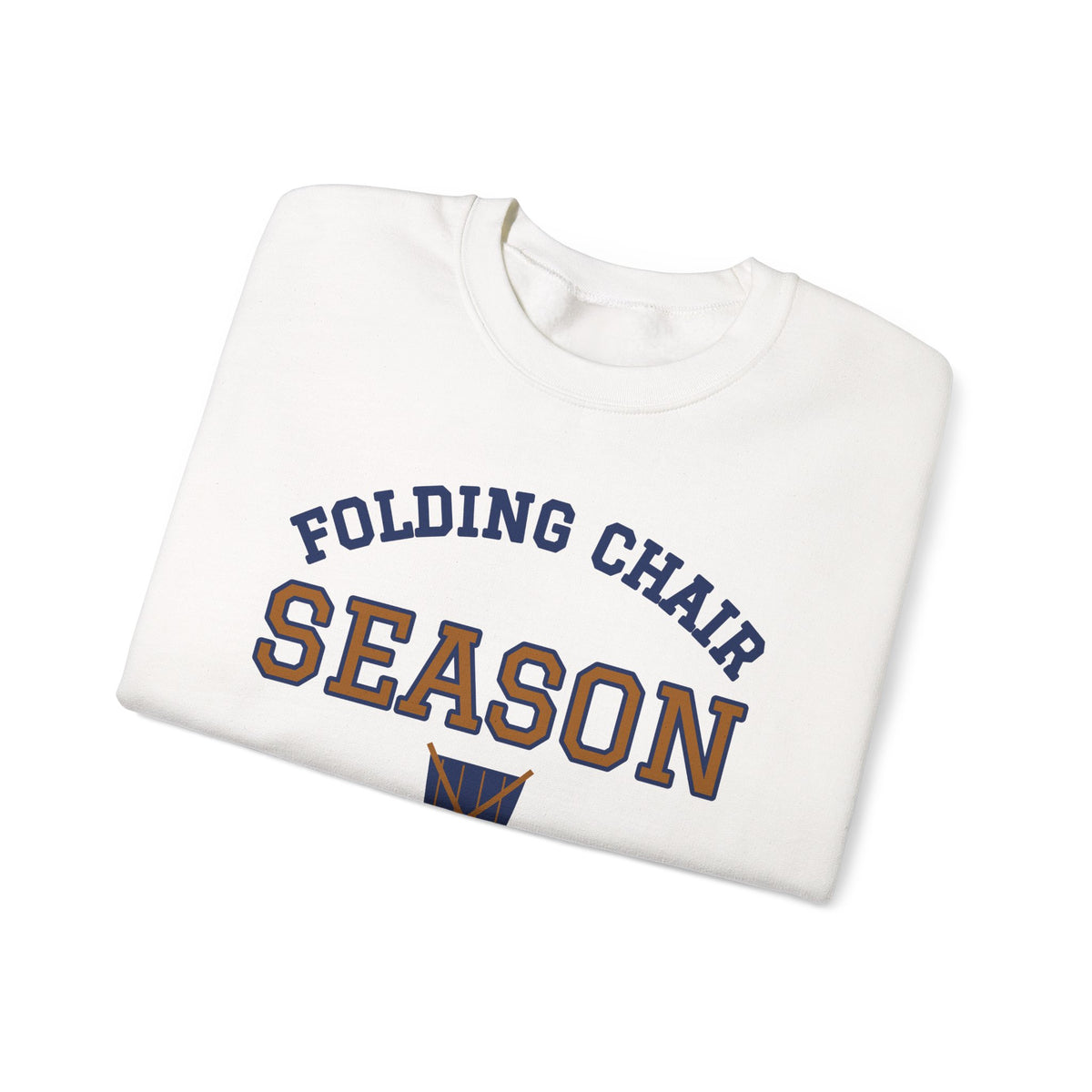 Sports Mom Sweatshirt, Folding Chair Season Varsity Crewneck, Soccer Mom Baseball Mom Sweatshirt, Gift for Mom