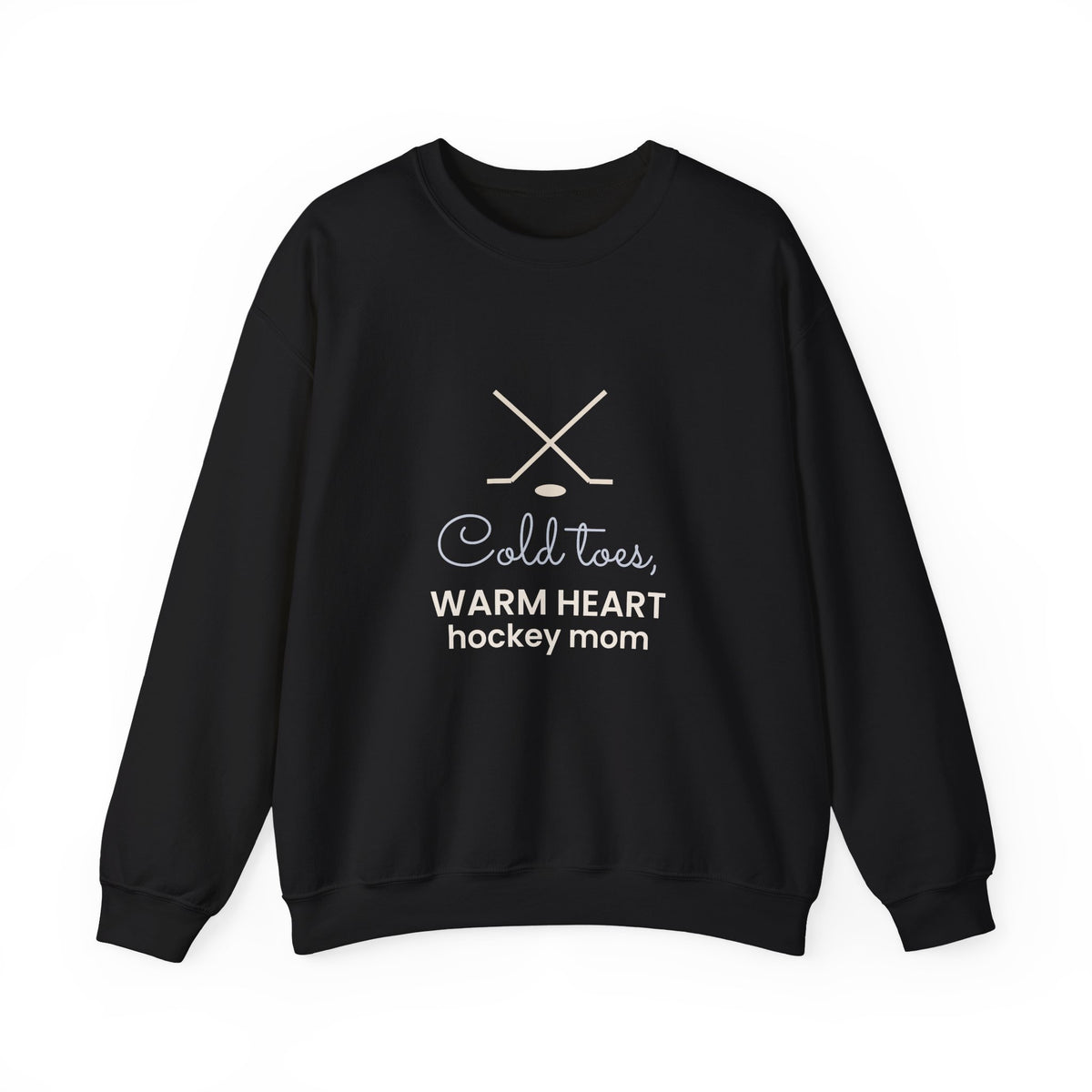 Hockey Mom Sweatshirt, Cold Toes Warm Heart Crewneck, Hockey Mom Gift, Ice Rink Sweatshirt for Women, Sports Mom Gift