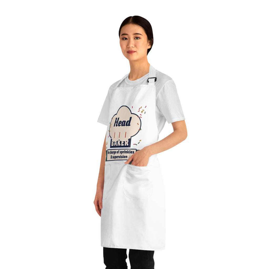 Head Baker Apron, Matching Parent and Kid Baking Set, Funny Baking Apron, Christmas Cookie Baking Gift, Gift for Mom or Dad