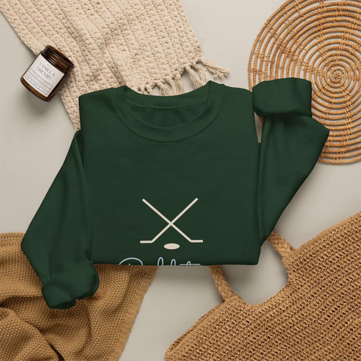 Hockey Mom Sweatshirt, Cold Toes Warm Heart Crewneck, Hockey Mom Gift, Ice Rink Sweatshirt for Women, Sports Mom Gift