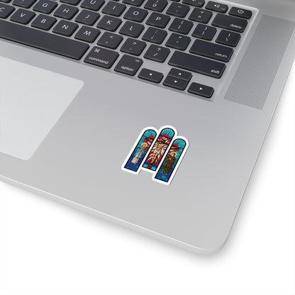 Religious Jesus Cathedral Glass Graphic Sticker