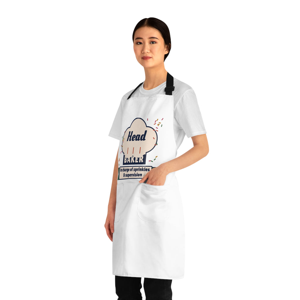 Head Baker Apron, Matching Parent and Kid Baking Set, Funny Baking Apron, Christmas Cookie Baking Gift, Gift for Mom or Dad
