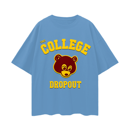 Vintage Like College Dropout Kanye Graphic Oversized T Shirt