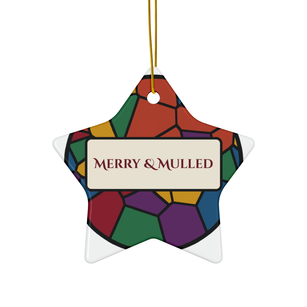 Merry and Mulled Stained Glass Christmas Ornament