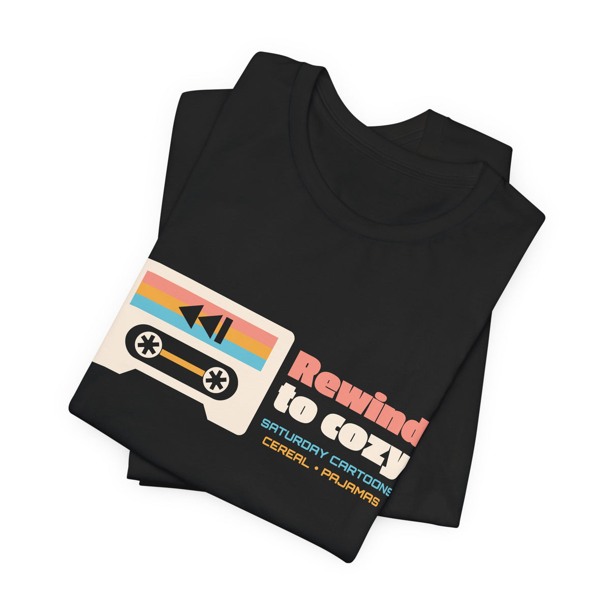 Retro Nostalgia Shirt for Women, Rewind to Cozy Tee, Saturday Morning Throwback T-Shirt, Cozy Weekend Gift for Her, Unisex S-3XL