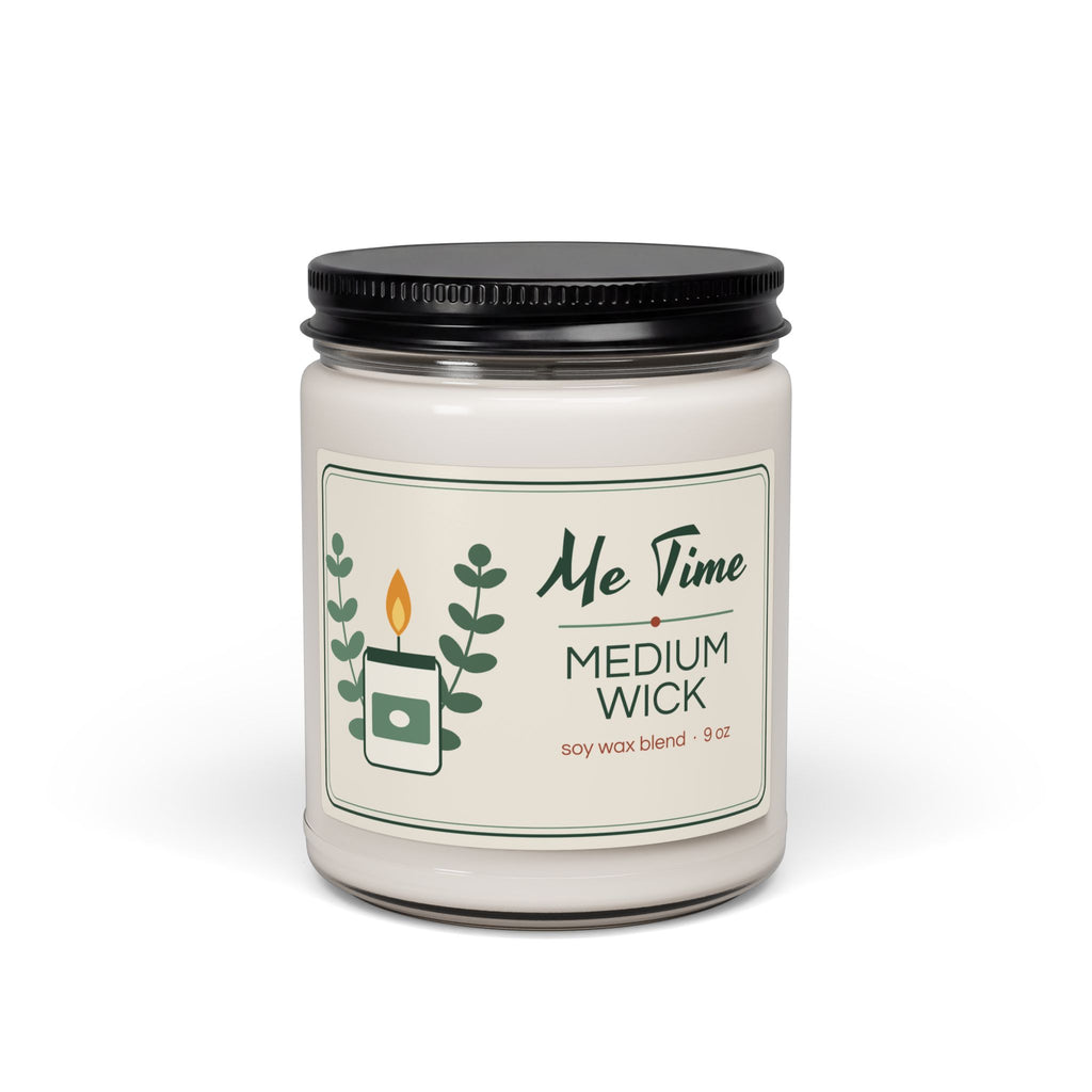 Self Care Candle, Me Time Medium Wick Soy Candle 9oz, Funny Candle Gift for Her, Relaxation Gift, Cozy Gift for Mom or Friend
