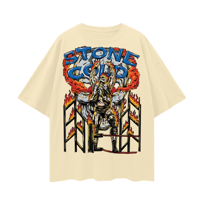 Stone Cold Steve Austin 90s Vintage Like Graphic Oversized T Shirt