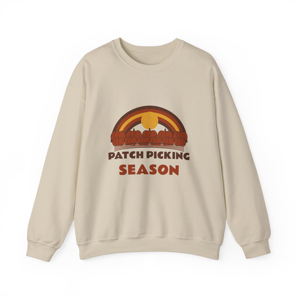 Patch Picking Season Retro 70s Pumpkin Patch Crewneck Gift for Her