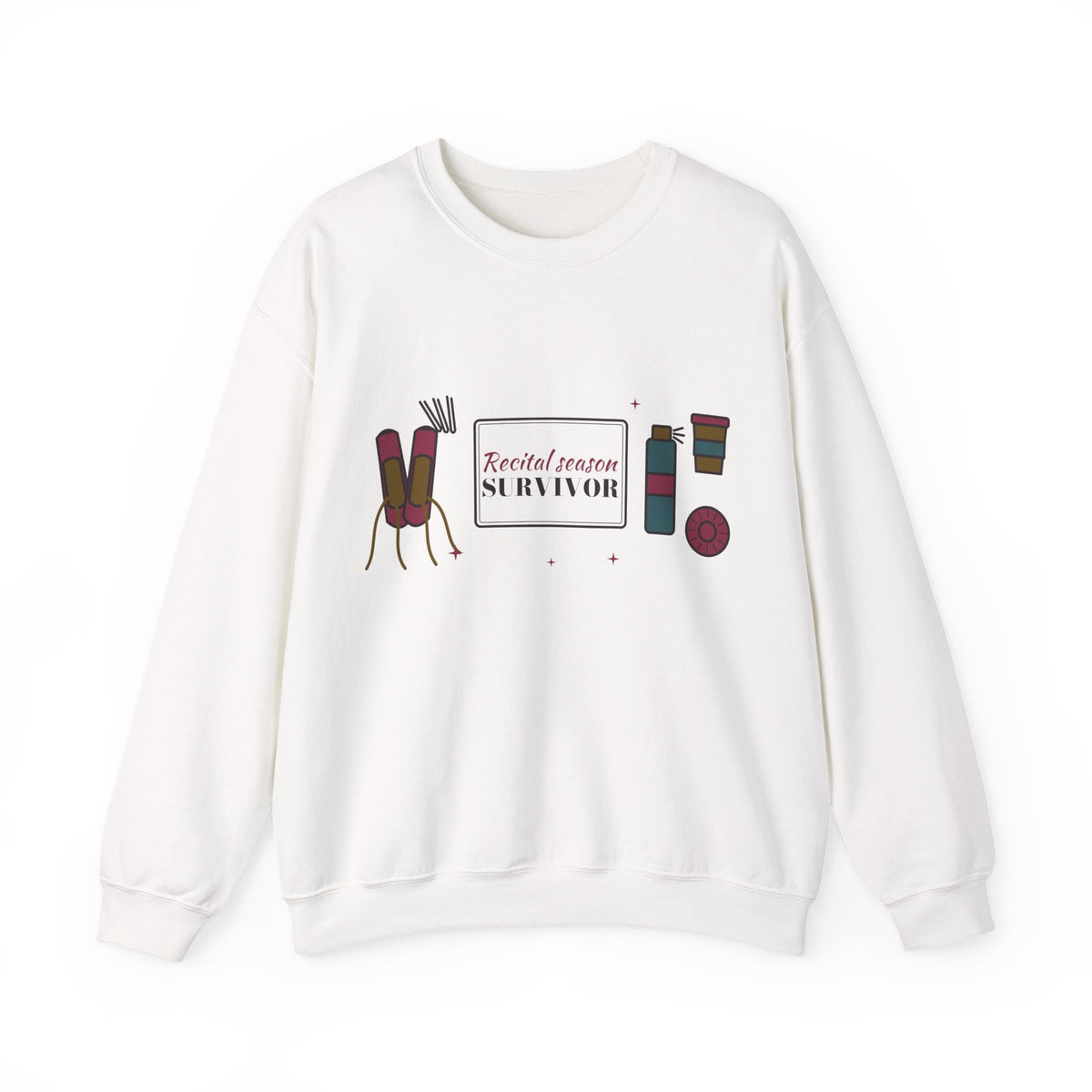 Ballet Mom Sweatshirt, Recital Season Survivor Crewneck, Dance Mom Gift, Winter Recital Sweatshirt, Christmas Gift for Dance Mom