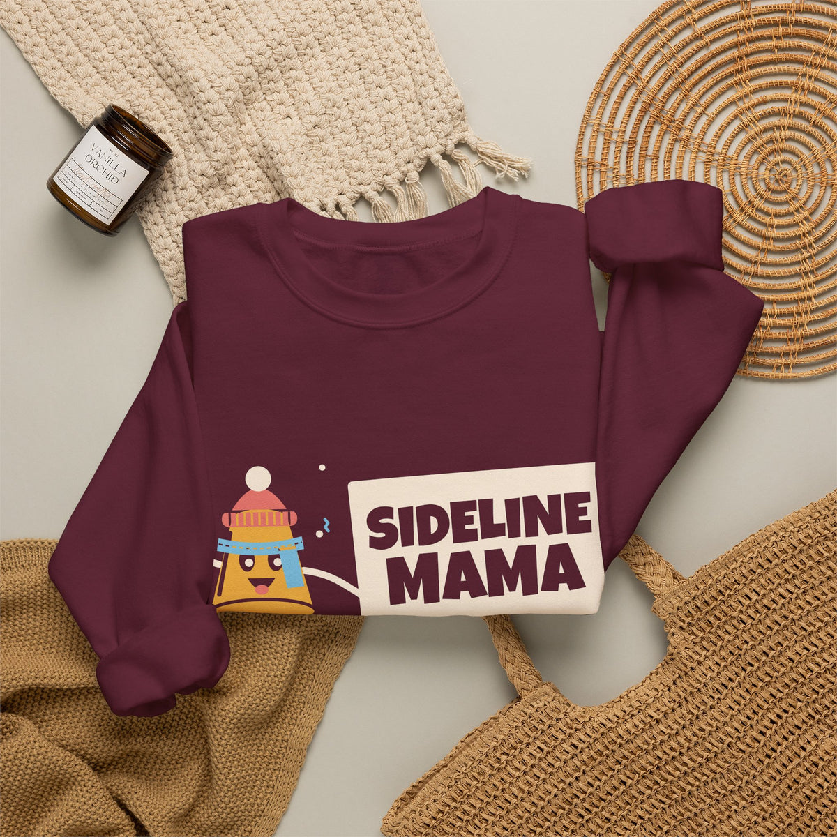 Sports Mom Sweatshirt for Women, Sideline Mama Loud Proud and Cold Crewneck, Sideline Mom Sweatshirt, Cheer Section Gift, Fall Sports Top