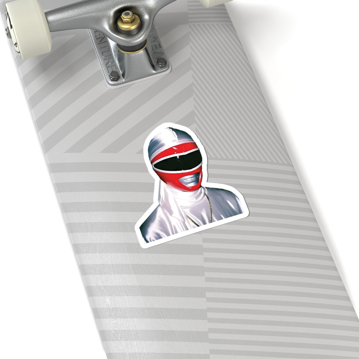 Red Power Ranger Durag Funny Sticker