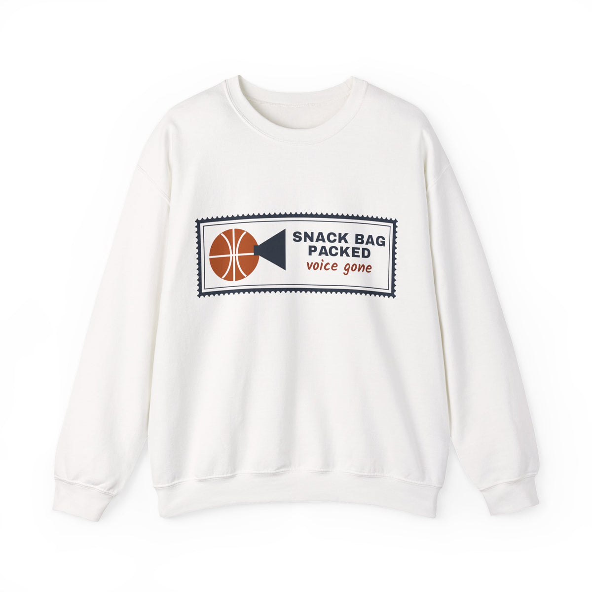 Basketball Mom Sweatshirt, Snack Bag Packed Voice Gone Crewneck, Sports Mom Gift, Funny Hoops Mom Sweatshirt Women