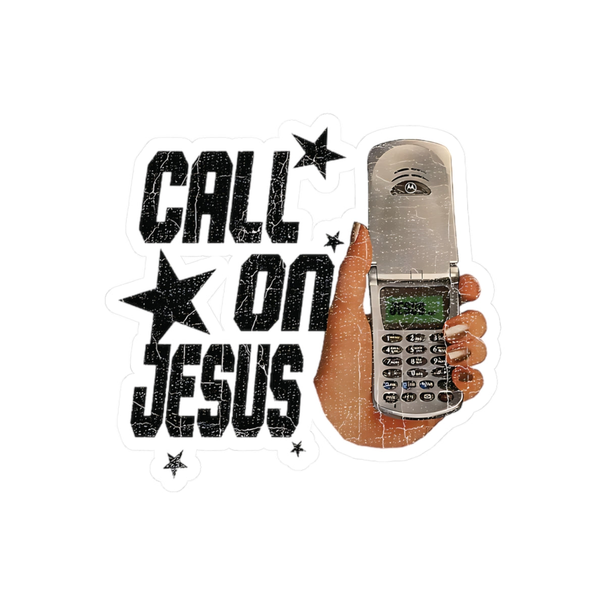 Call On Jesus Sticker