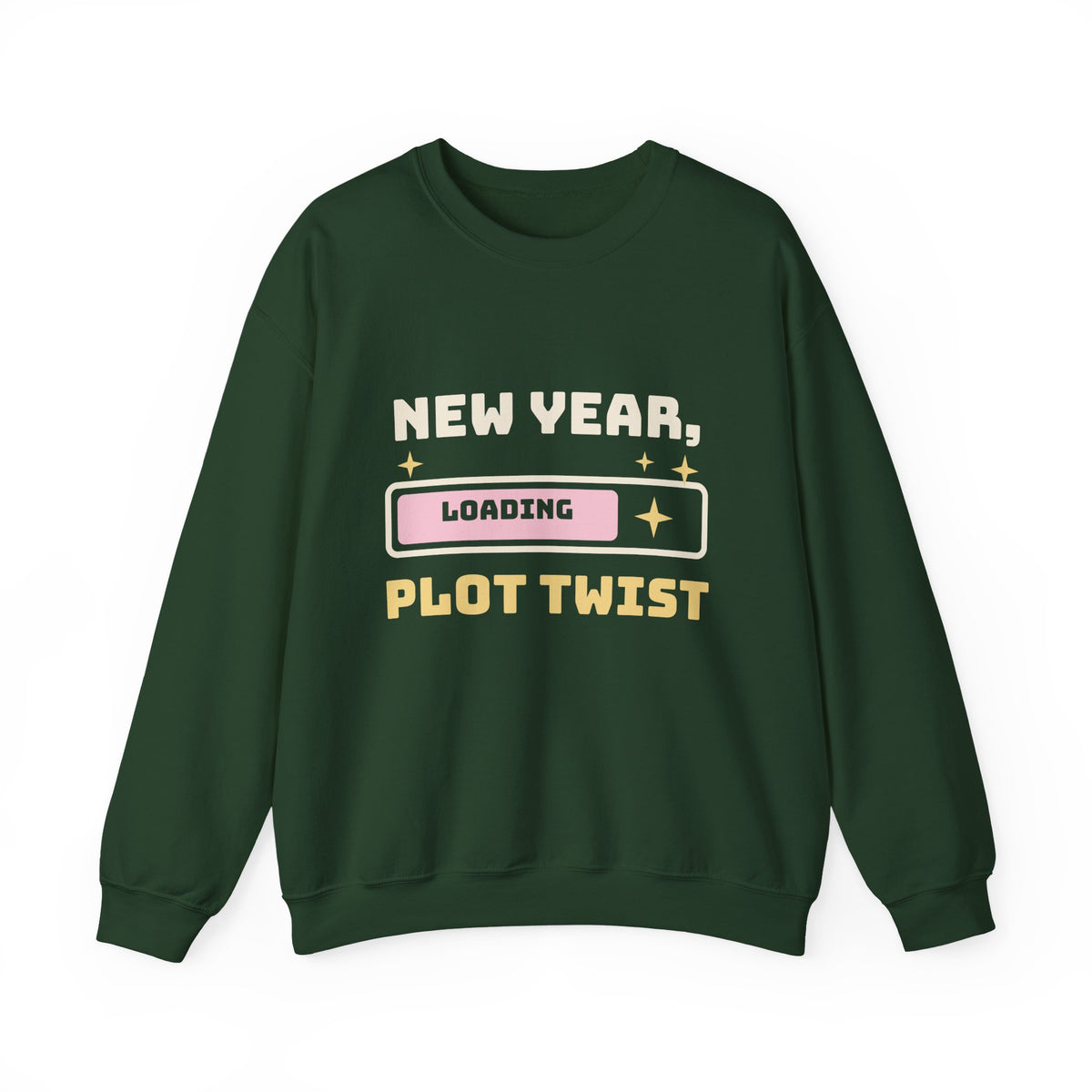 New Year Sweatshirt, New Year Plot Twist Loading Crewneck, New Years Eve Outfit, New Year Gift for Her, Cozy Sweatshirt