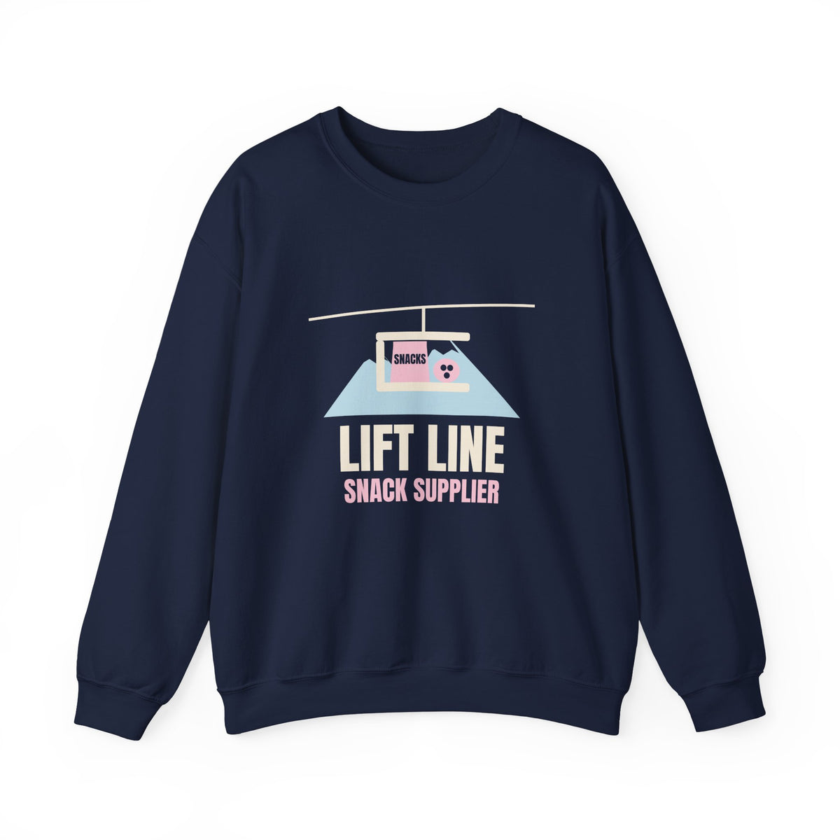 Ski Mom Sweatshirt, Lift Line Snack Supplier Crewneck, Snowboard Mom Gift, Winter Sports Mom Sweatshirt for Women