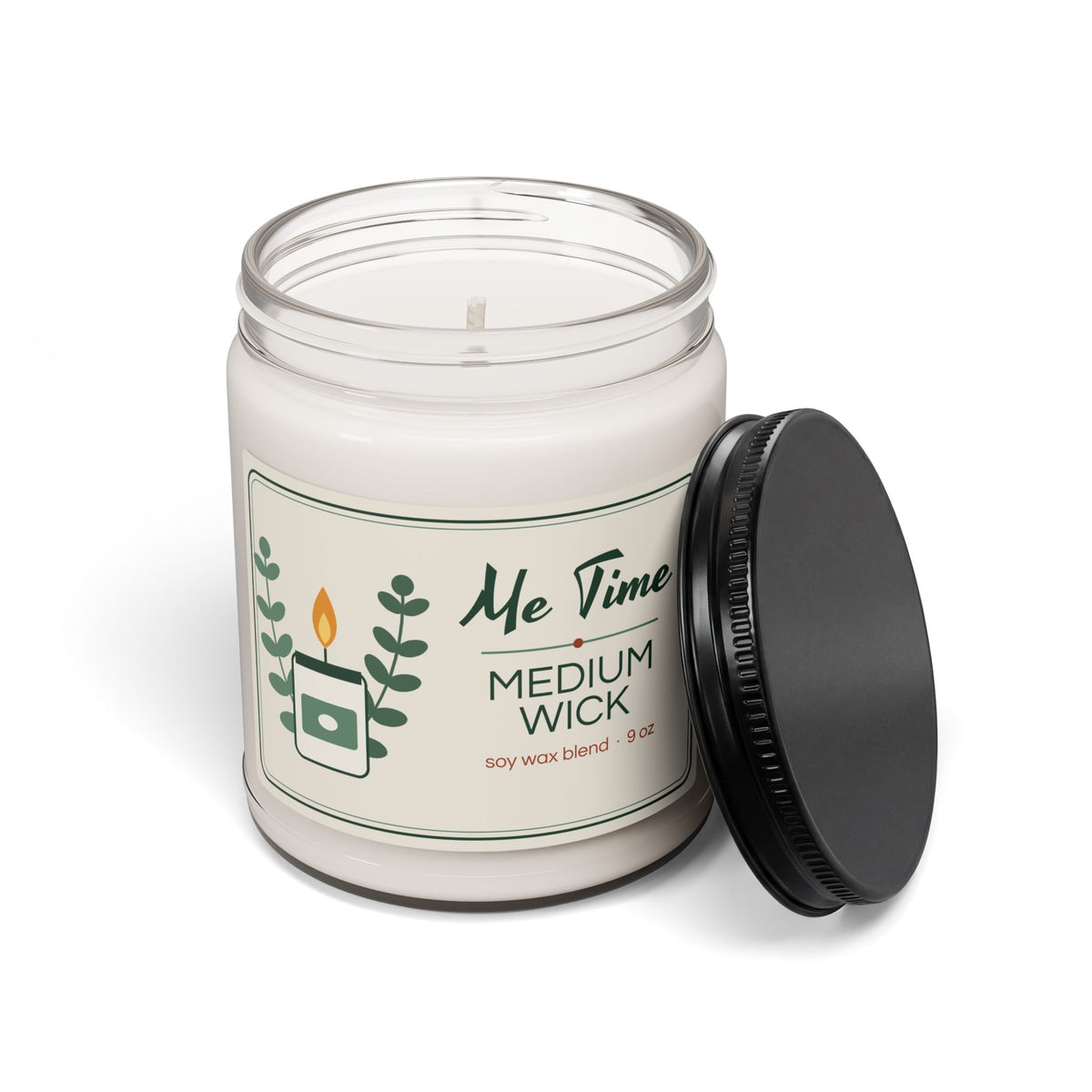 Self Care Candle, Me Time Medium Wick Soy Candle 9oz, Funny Candle Gift for Her, Relaxation Gift, Cozy Gift for Mom or Friend