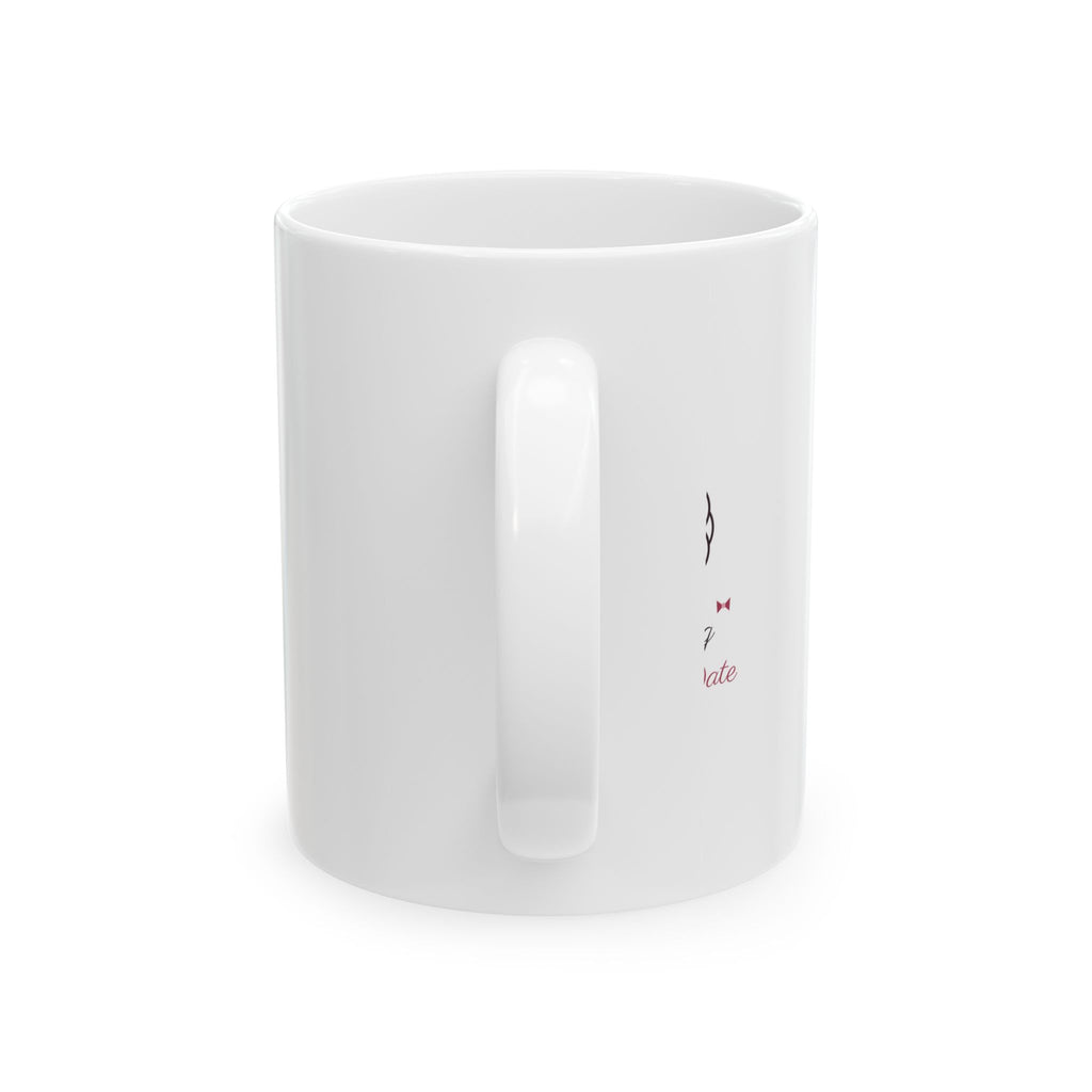 The Dog Is My Date Coquette Bow Dog Mom Mug Gift for Her