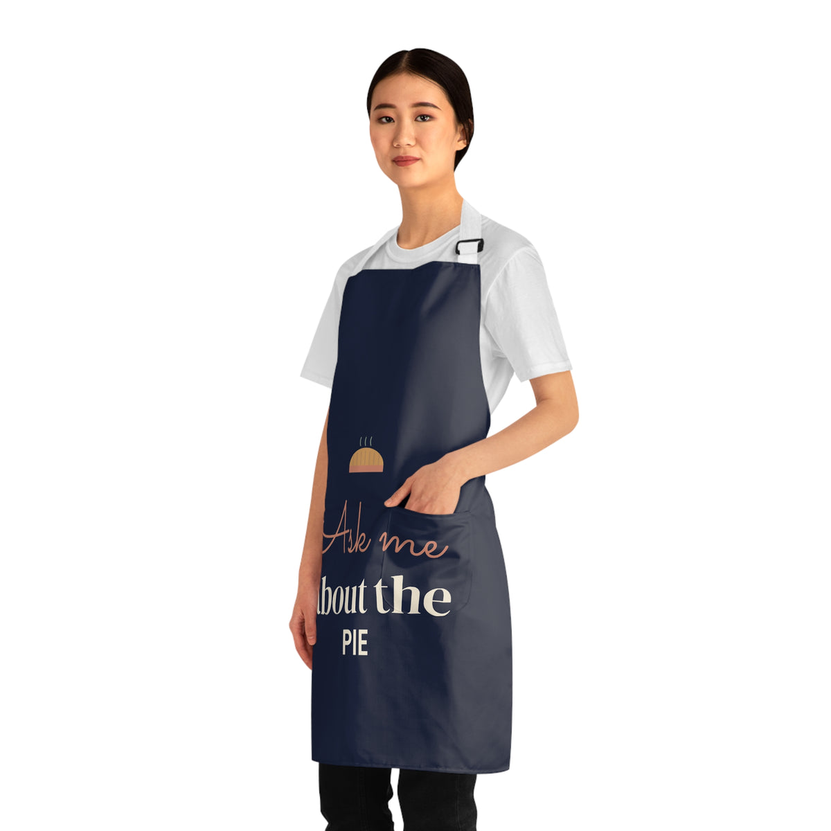 Funny Thanksgiving Apron for Women, Ask Me About the Pie Apron, Pie Baker Gift, Hostess Gift, Fall Baking Apron, Kitchen Apron
