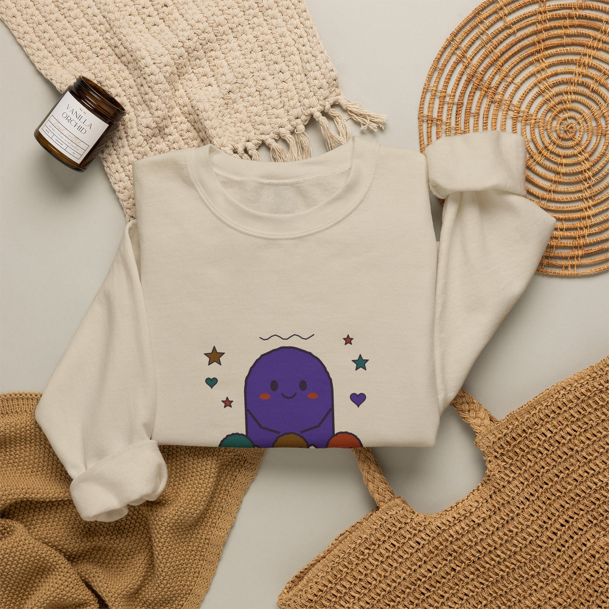 Little Ghosts Big Feelings Sweatshirt, Cute Halloween Teacher Crewneck, Spooky Cute Mom Sweatshirt, Ghost Doodle Fall Pullover