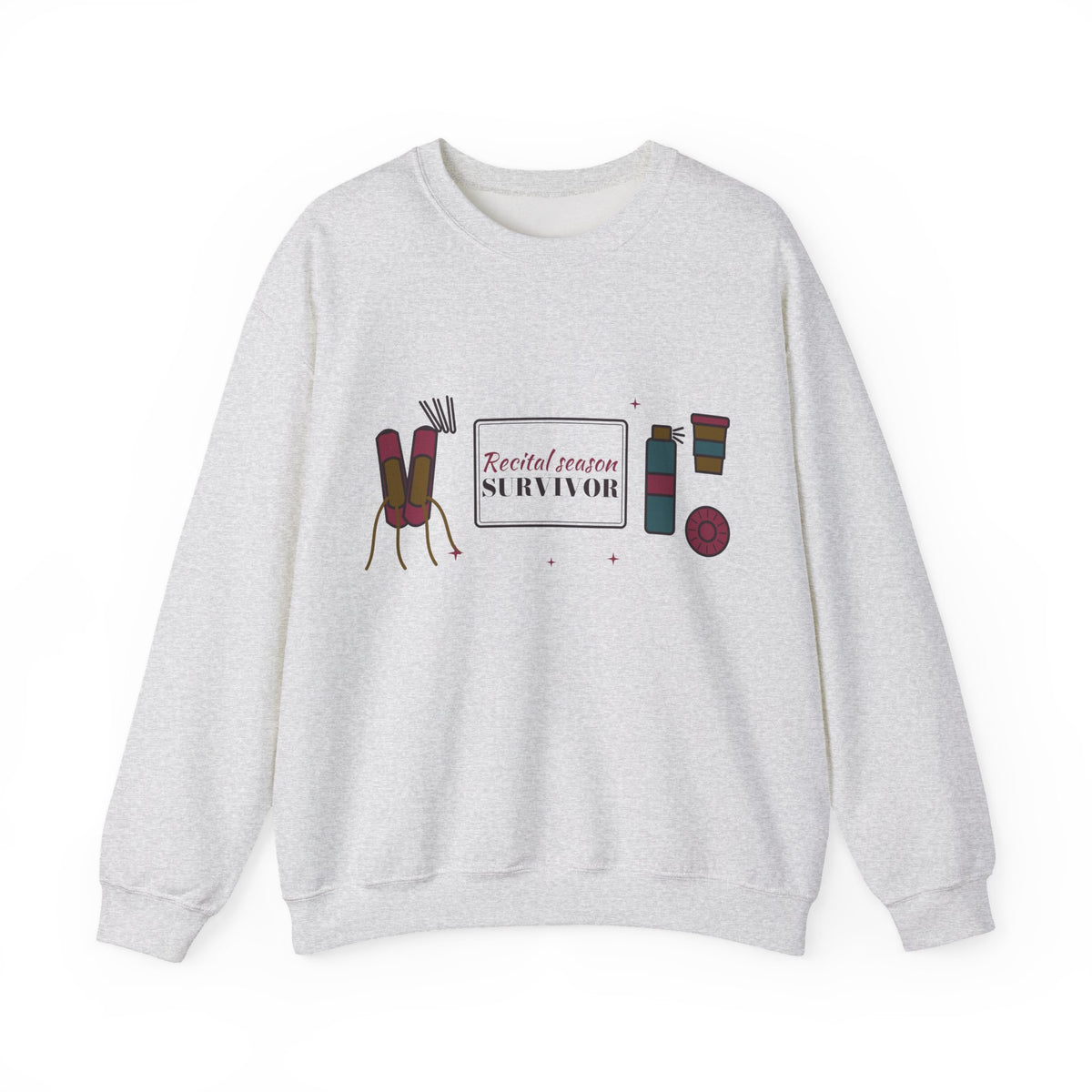 Ballet Mom Sweatshirt, Recital Season Survivor Crewneck, Dance Mom Gift, Winter Recital Sweatshirt, Christmas Gift for Dance Mom