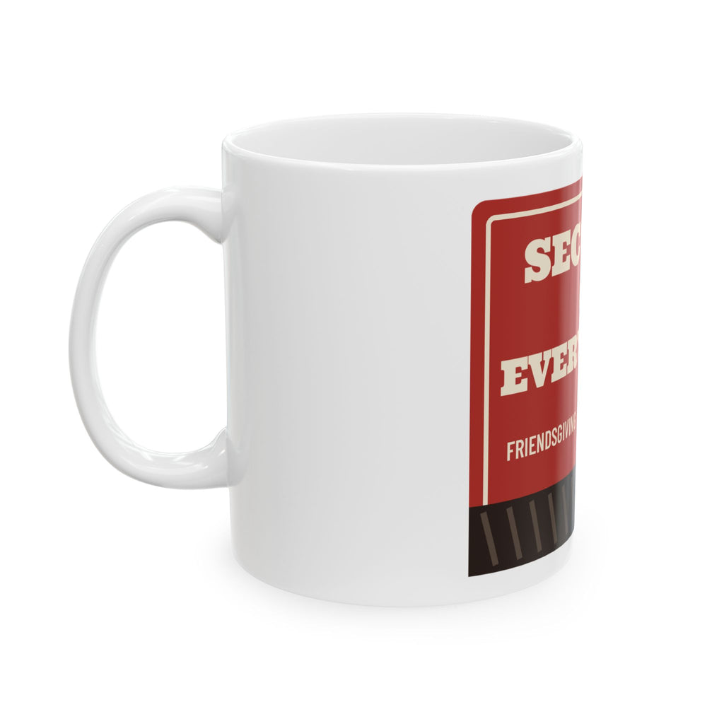 Seconds on Everything Vintage Matchbook Friendsgiving Mug