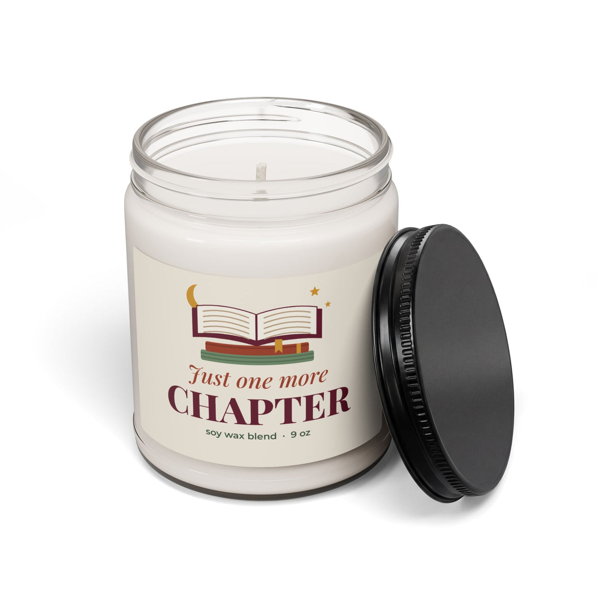 Book Lover Candle, Just One More Chapter Soy Candle 9oz, Bookish Gift for Her, Reading Candle, Book Club Gift, Self Care Gift