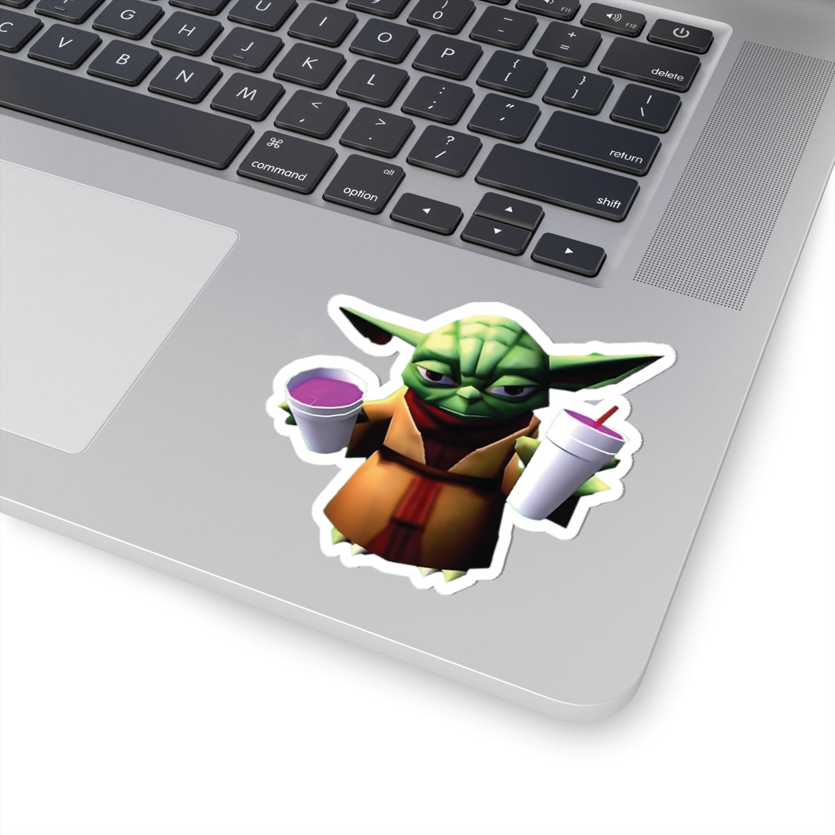 Yoda Double Cupped Lean Funny Sticker